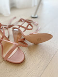 Lucite Heel Sandals