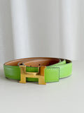 Vintage Mini Constance belt buckle & Reversible leather strap 24mm