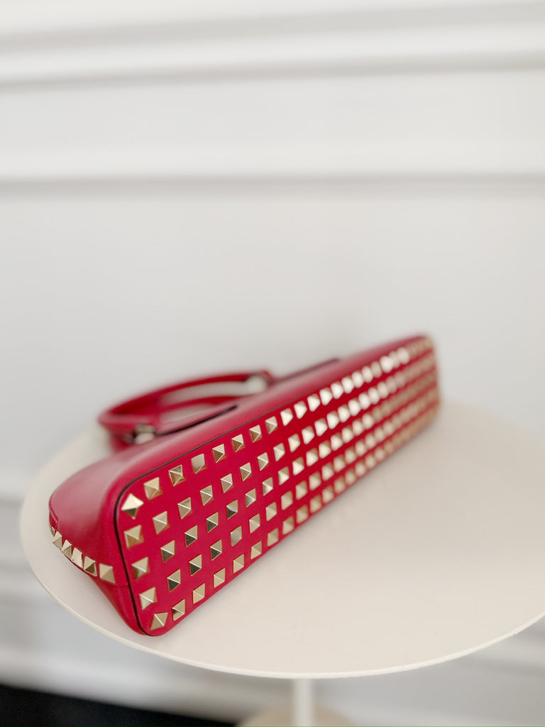 East West Rockstud Leather Bag