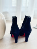 Christina Suede Tassel Booties