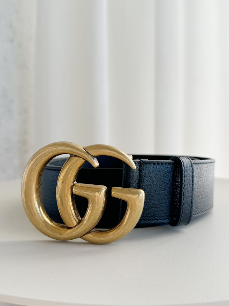 GG Marmont Wide Leather Belt