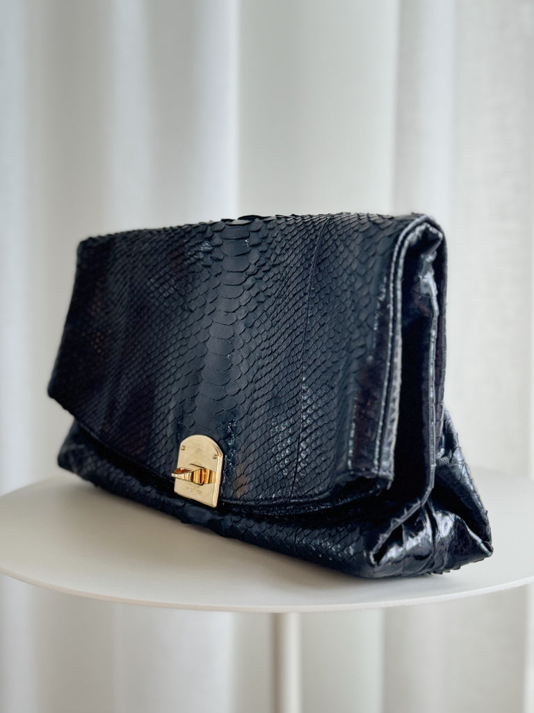 Snakeskin Clutch