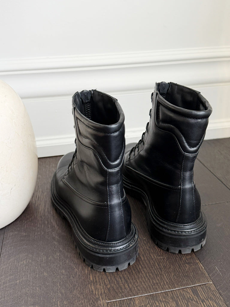 Leather Combat Boots