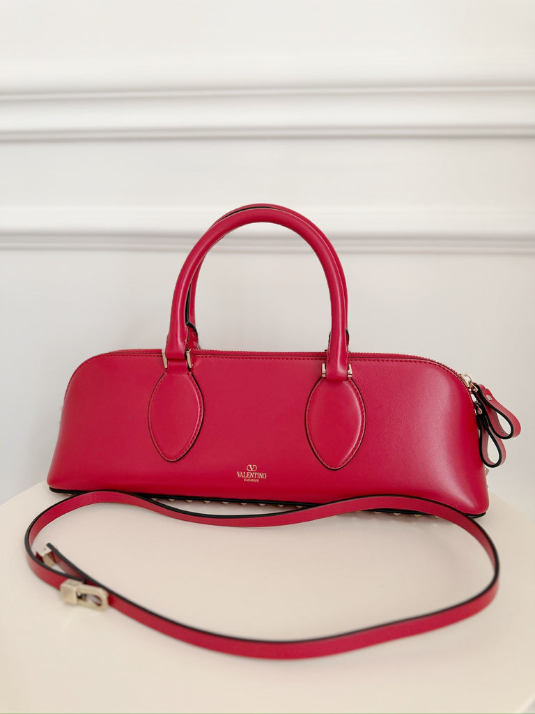 East West Rockstud Leather Bag