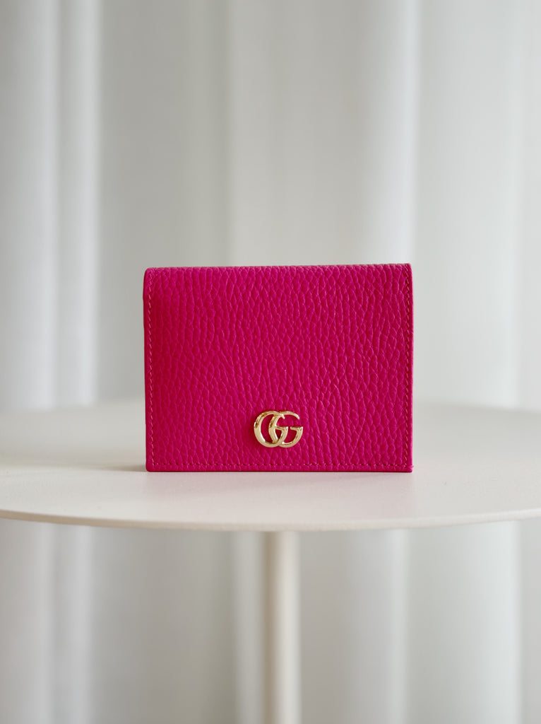 GG Marmont Card Case Leather Wallet