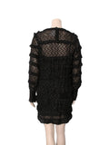 Long Sleeve Polka Dot Dress