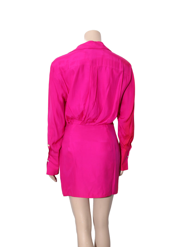 Silk Shirt Dress