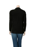 Leather and Knit Cardigan