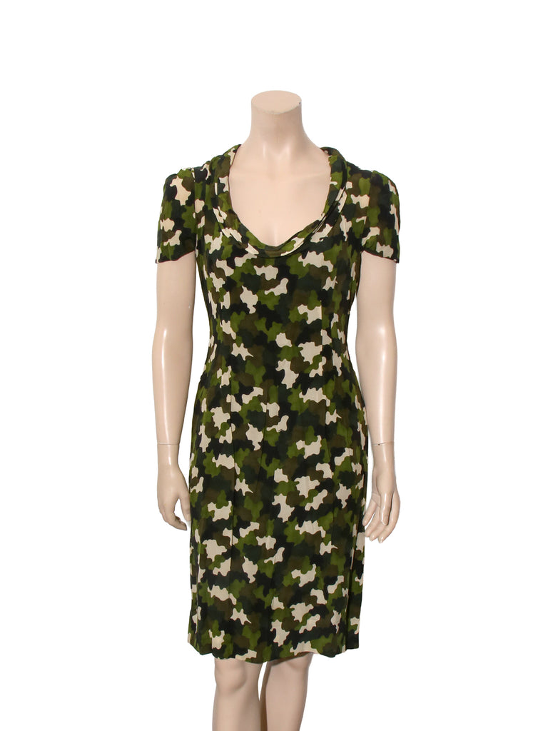 Printed Short Sleeve Dress