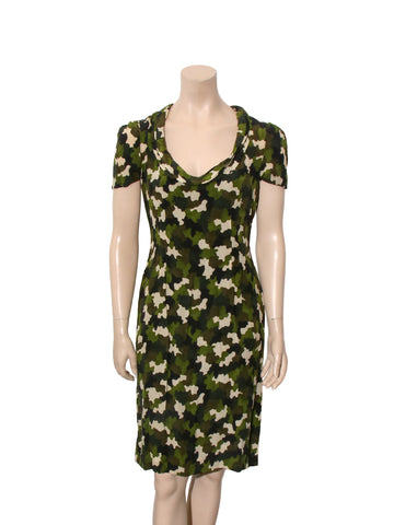Printed Short Sleeve Dress