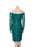 Vintage Long Sleeve Off Shoulder Lace dress