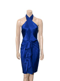 Silk Halter Neck Dress
