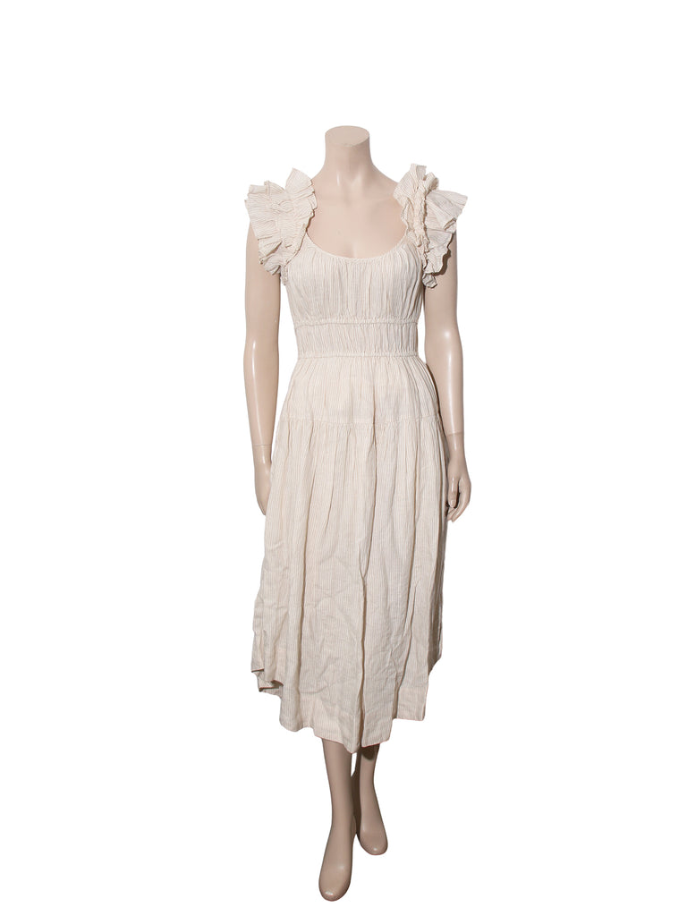 Striped Linen Maxi Dress