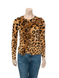 Vintage Leopard Print Sweater Set