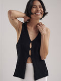 Dion Boucle Knit Vest Top