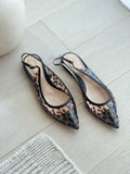 Pointed Slingback Flats