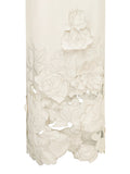 Rayna Floral-Appliquéd Crepe Maxi Dress