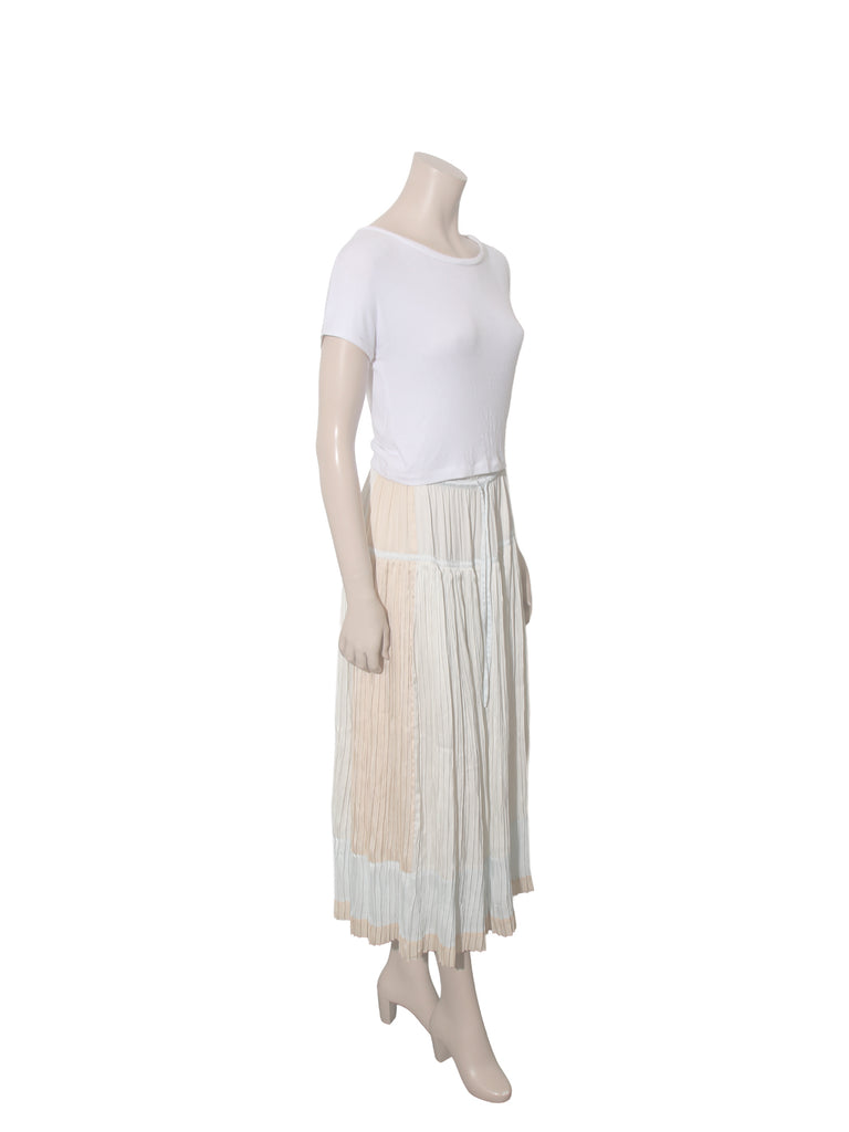Pleated Maxi Skirt