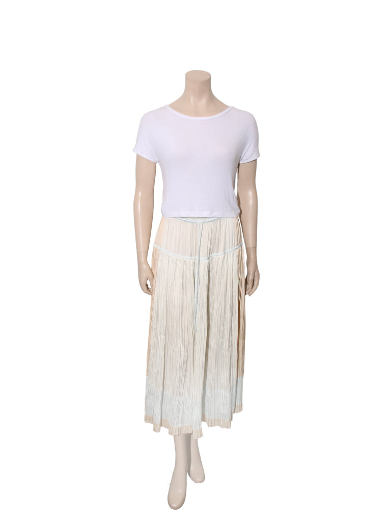 Pleated Maxi Skirt