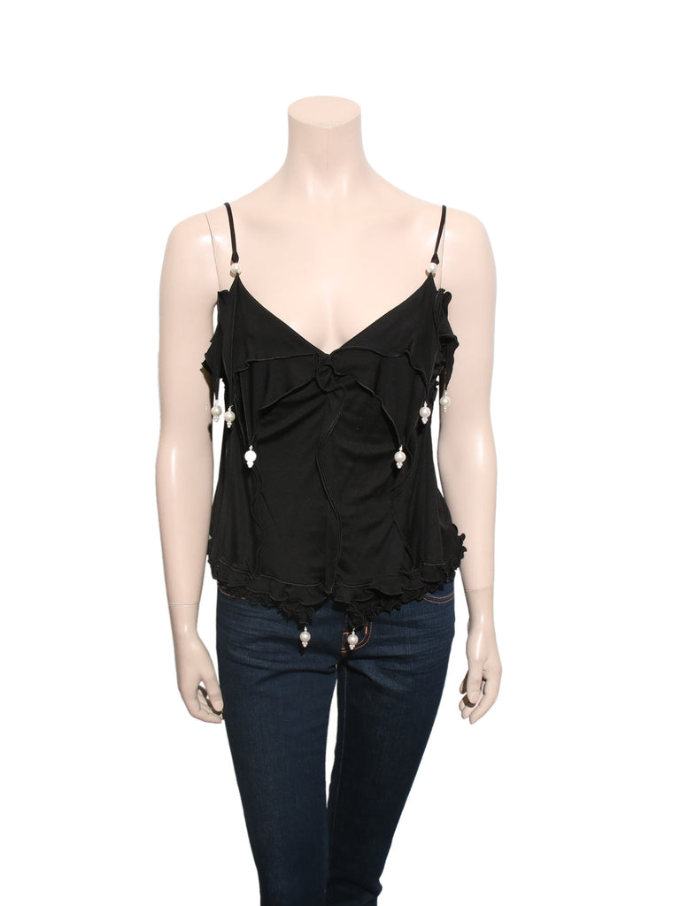 Marc Jacobs Pearl Embellished Tank