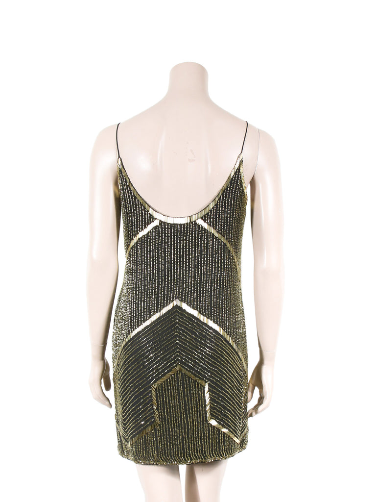 Pre-owned Parker Beaded Dress Sabrina's Closet Pre-owned Parker Beaded Dress Sabrina's Closet