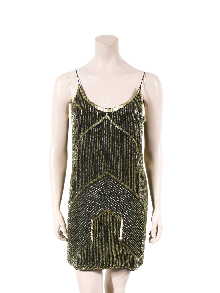 Pre-owned Parker Beaded Dress Sabrina's Closet Pre-owned Parker Beaded Dress Sabrina's Closet