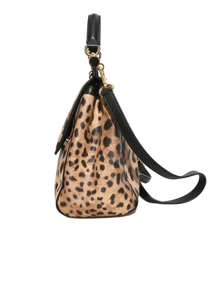 Dolce & Gabbana Miss Sicily Leopard Print Bag