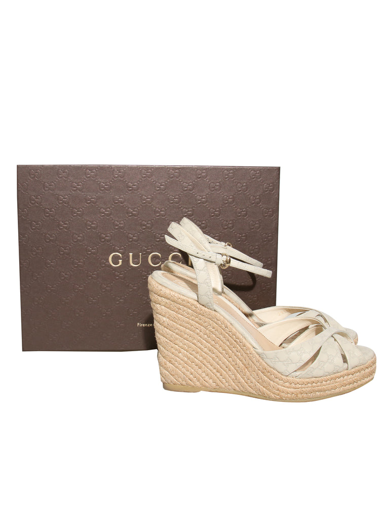 Guccissima Leather Wedges