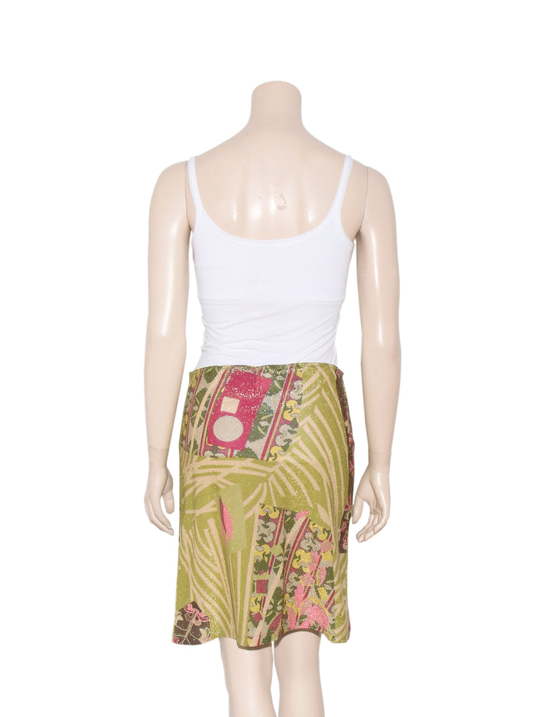 Christian Lacroix Printed Shimmer Skirt