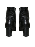 Embossed Leather Booties