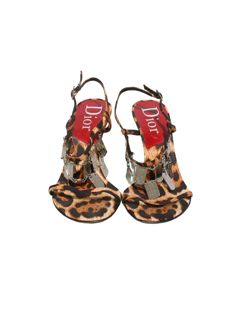 Christian Dior Leopard Sandals