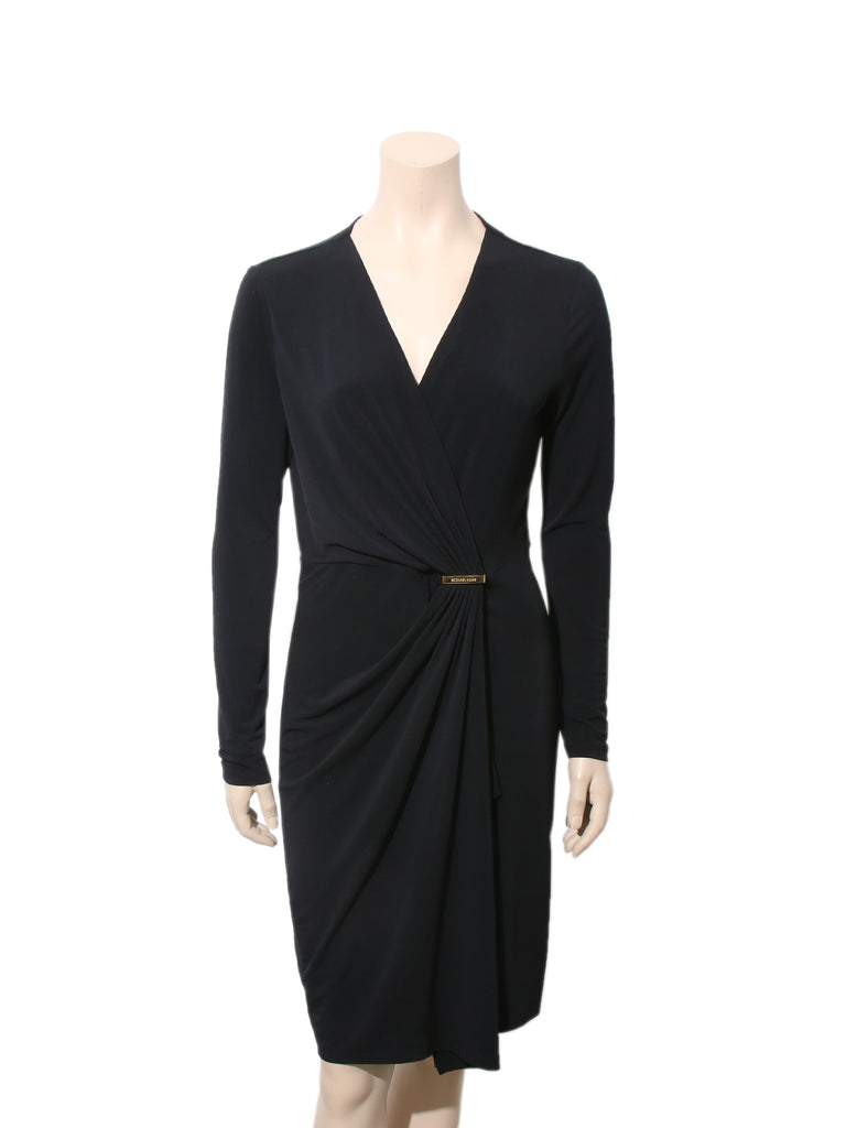 Pre-owned Michael Kors Wrap-Front Dress Sabrina's Closet Pre-owned Michael Kors Wrap-Front Dress Sabrina's Closet