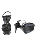 YSL Patent Leather Tribute Sandals