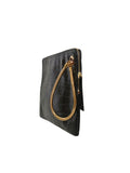 Lanvin Embossed Oversize Leather Clutch Bag