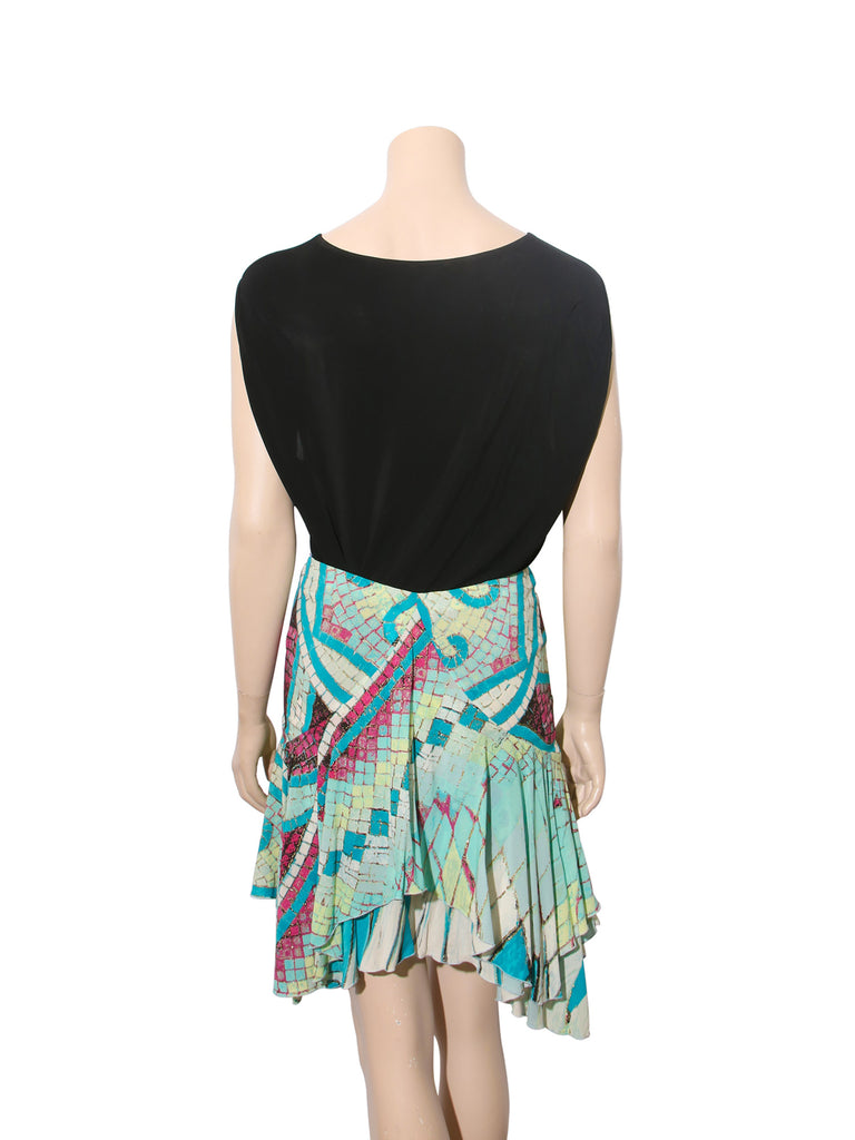 Roberto Cavalli Printed Silk Skirt