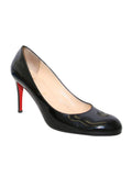 Christian Louboutin Patent Leather Round Toe Pumps