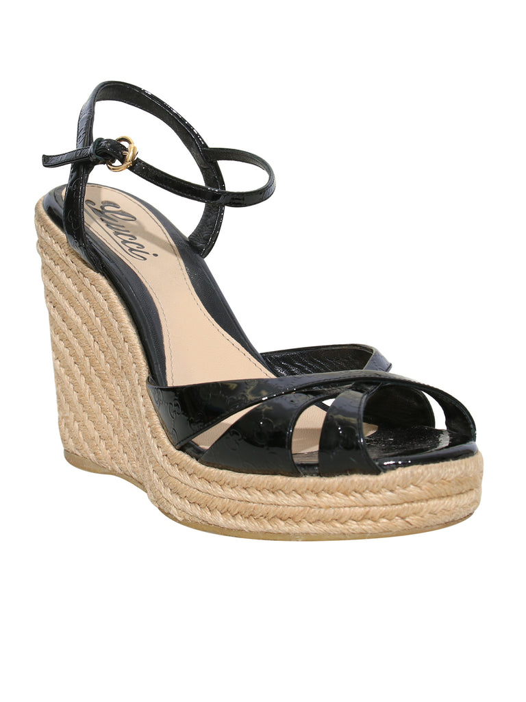 Gucci Guccissima Leather Wedges
