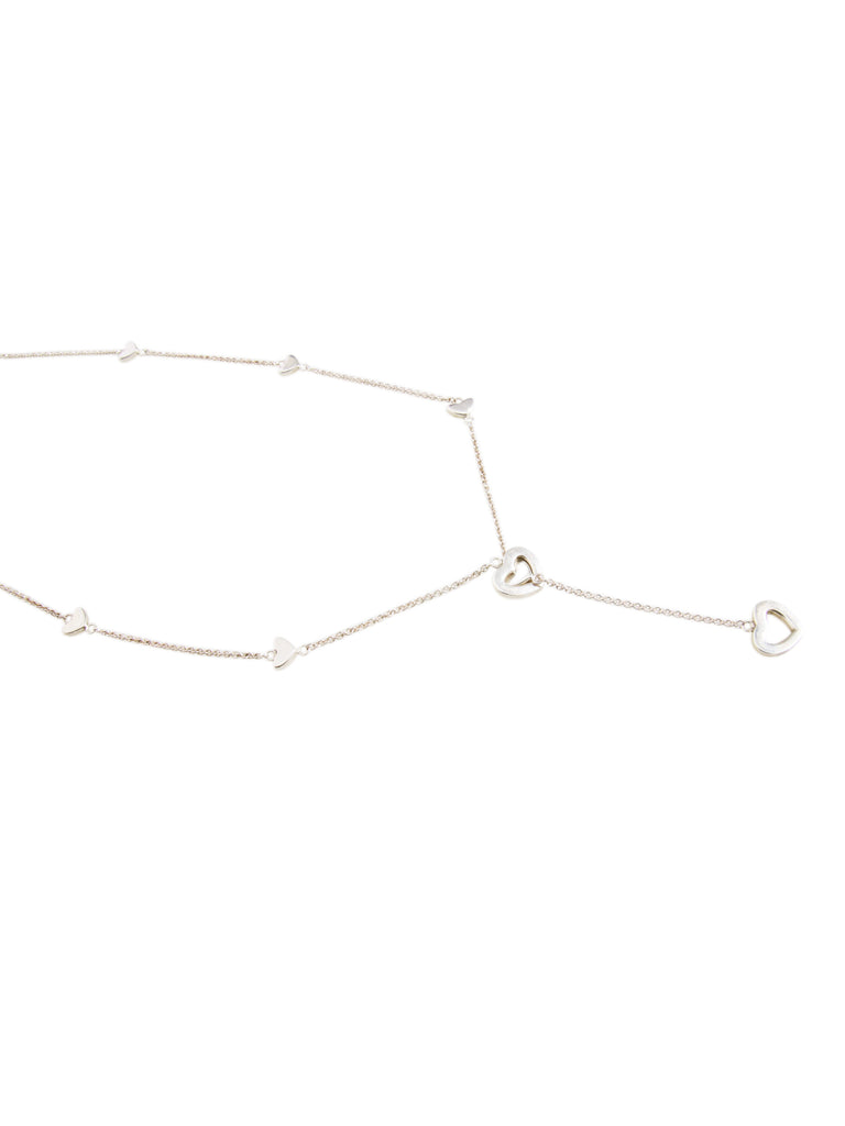 Heart Station Lariat Necklace