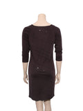 catherine malandrino studded silk dress CATHERINE MALANDRINO BLACK STUDDED TEE SILVER TONES 100% SILK DRESS S