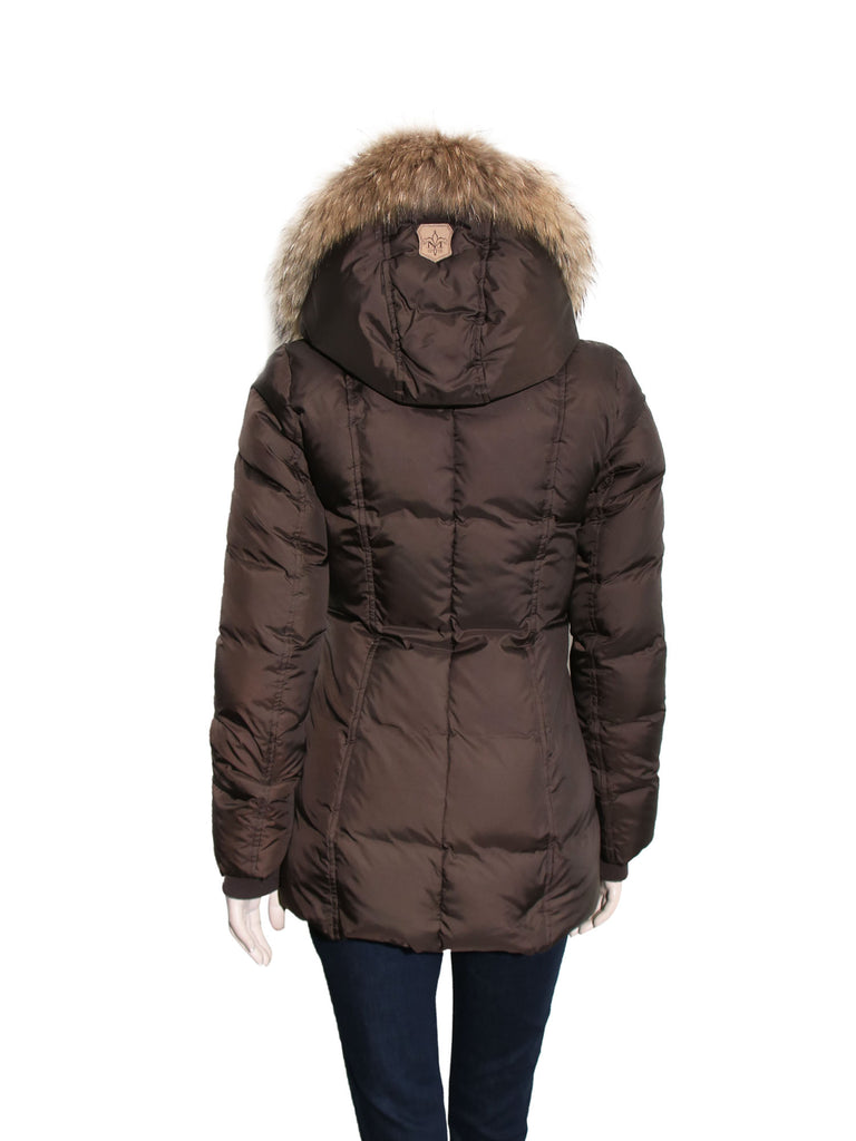 Mackage Adali-F5 Fitted Down Coat with Fur Hood