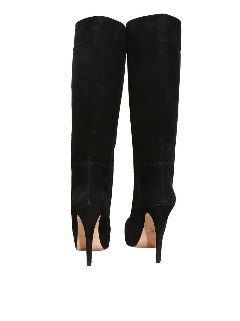 Brian Atwood Suede Knee-High Boots