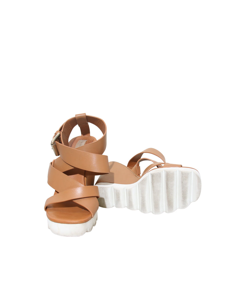 See by Chloé Leather Wedge Sandals