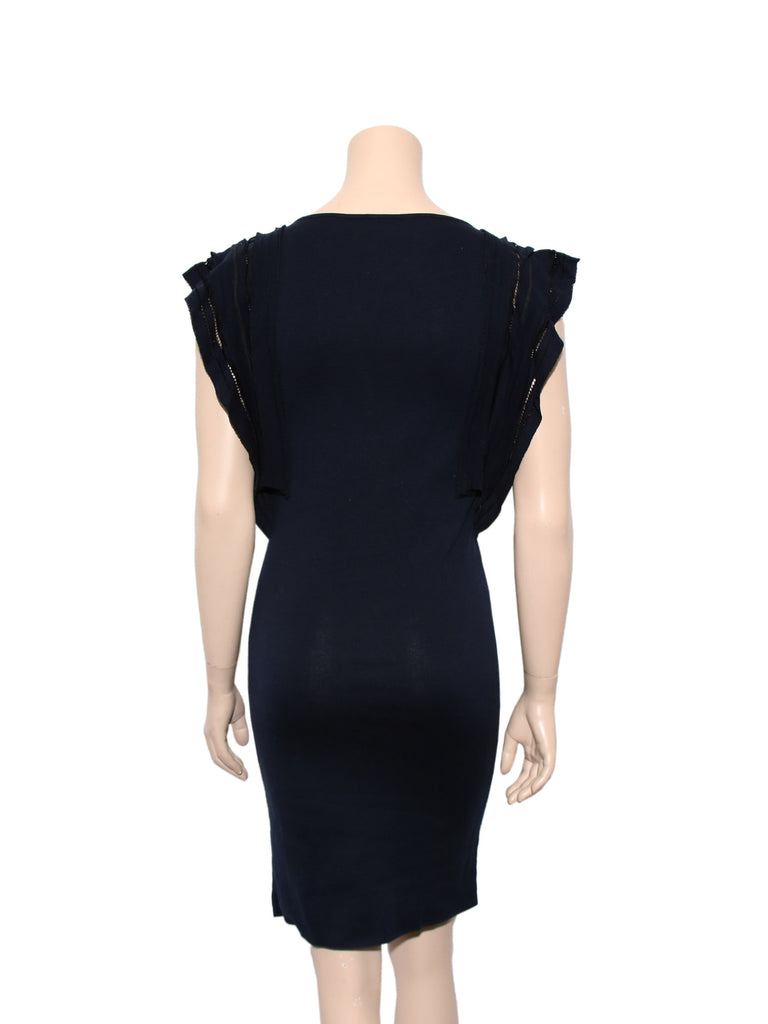 Valentino Ruffle Shoulder Dress