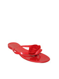 Valentino Rubber Flower Flat Sandals