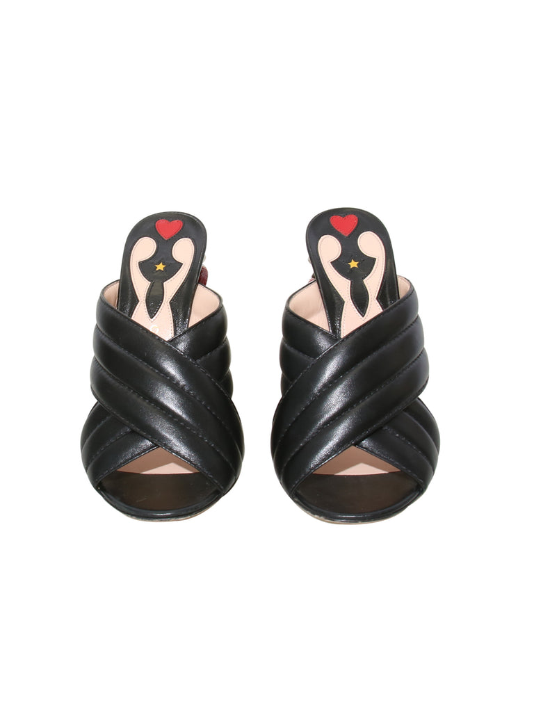 Gucci Webby Leather Sandals
