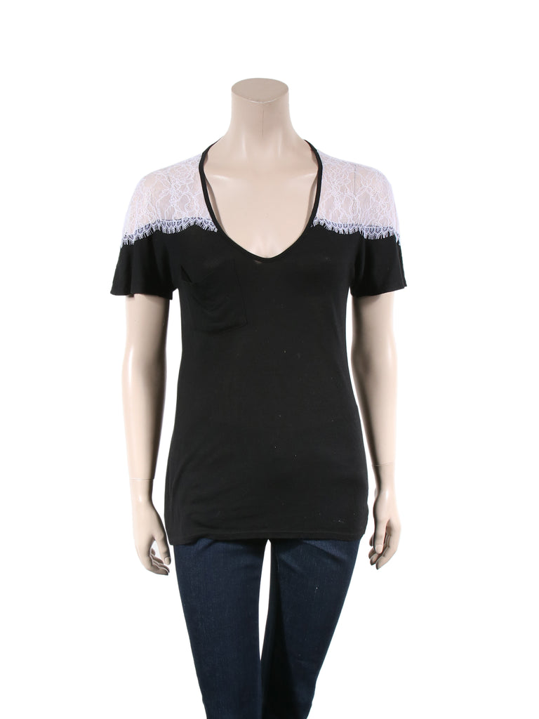 Ella Moss Lace Detail T-Shirt