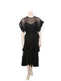 Zimmermann Polka Dot Lace Trim Dress