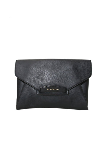 Givenchy Antigona Textured-Leather Clutch