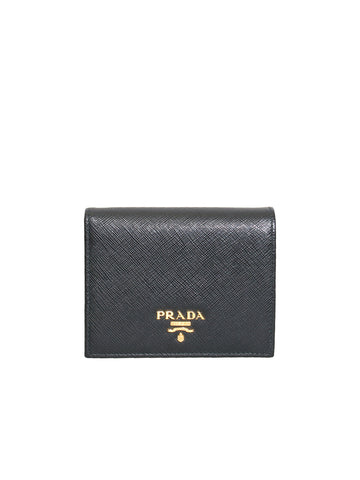 Prada Saffiano Leather Compact Wallet