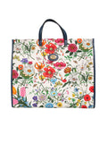 Gucci New Large Flora Canvas Tote Bag